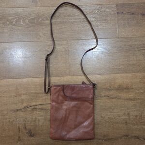 Margot New York Brown Leather Radley Minimalist Crossbody Bag  Normcore Cottage